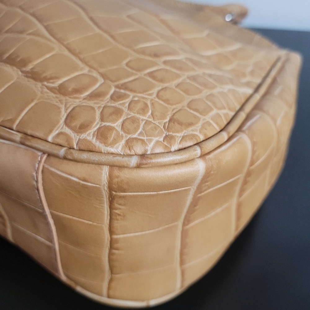 Furla Croc Satchel genuine leather made In Italy - Picture 9 of 16
